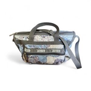 LeSportsac Bag Hearts Flowers Polka-dots Patchwork Adjustable Crossbody Purse